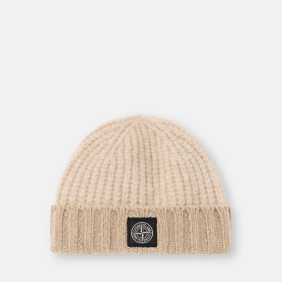 Stone Island Beanie with Compass logo patch