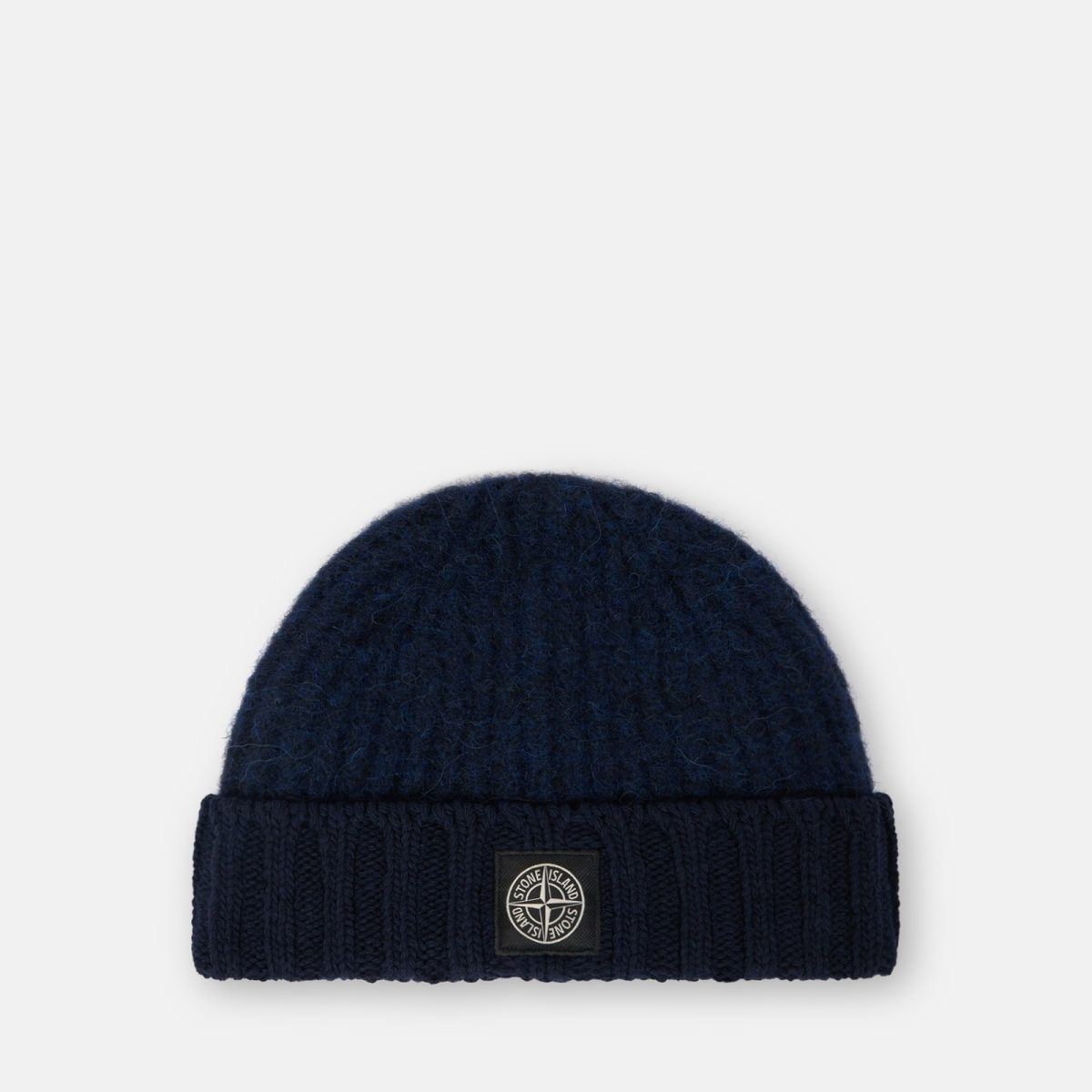 Stone Island Beanie with Compass logo patch