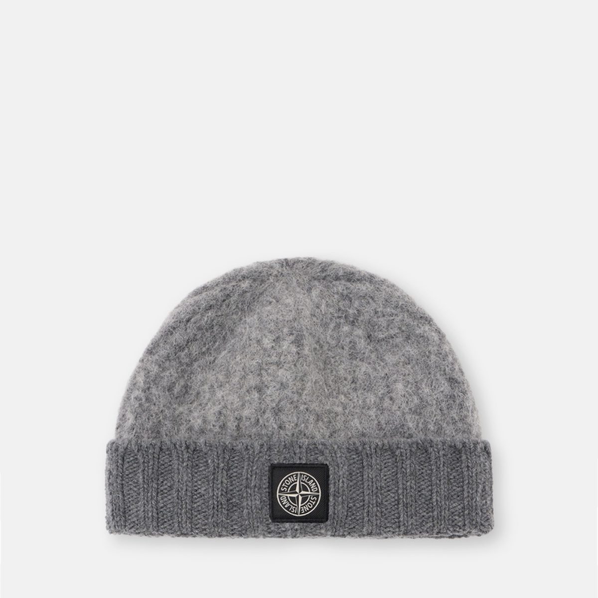 Stone Island Beanie with Compass logo patch