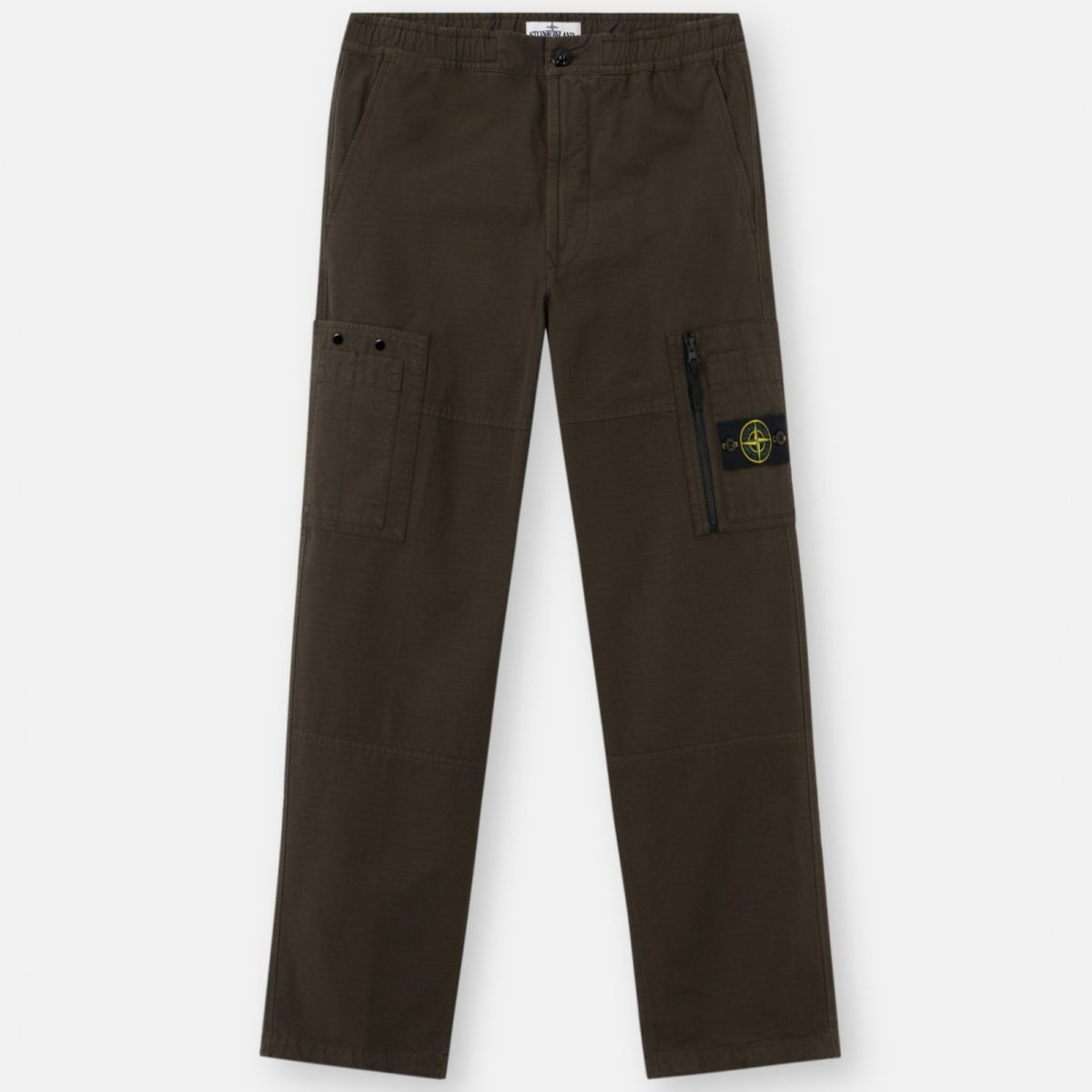 Stone Island Loose-fit cargo trousers with zip and snap pockets