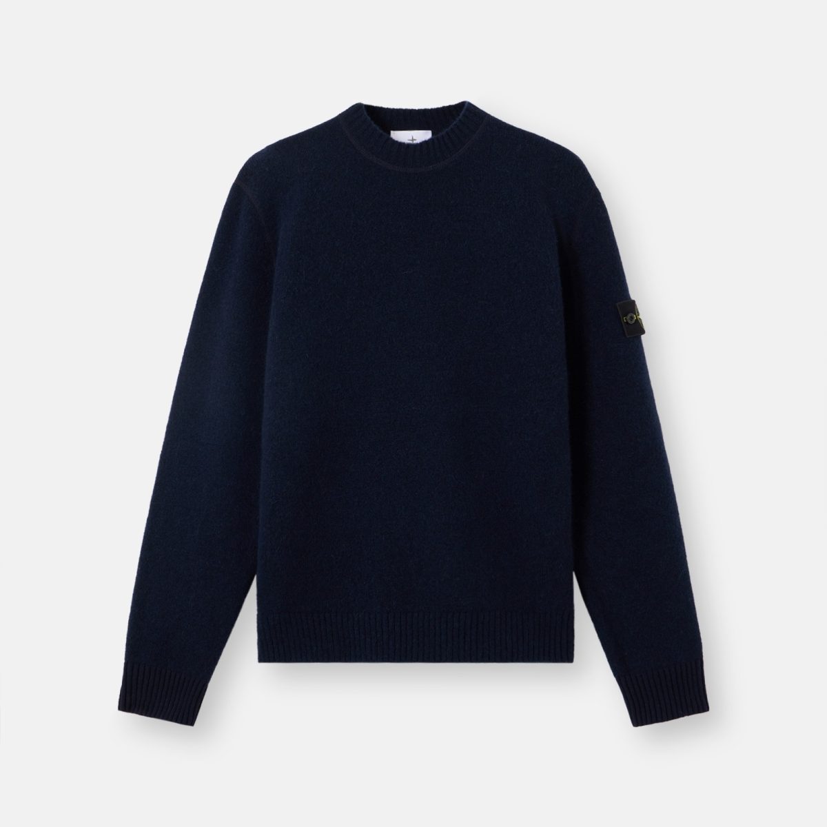 Stone Island Loose-fit crewneck jumper with contrast knit details