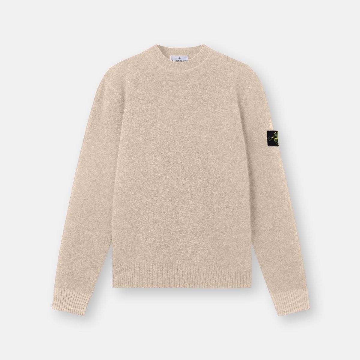 Stone Island Loose-fit crewneck jumper with contrast knit details