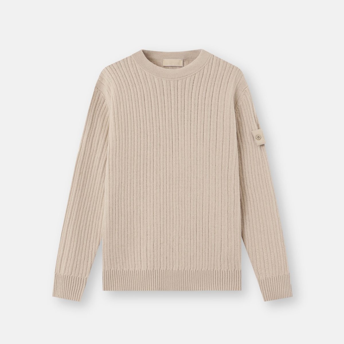 Stone Island Loose-fit crewneck jumper with ribbed trims