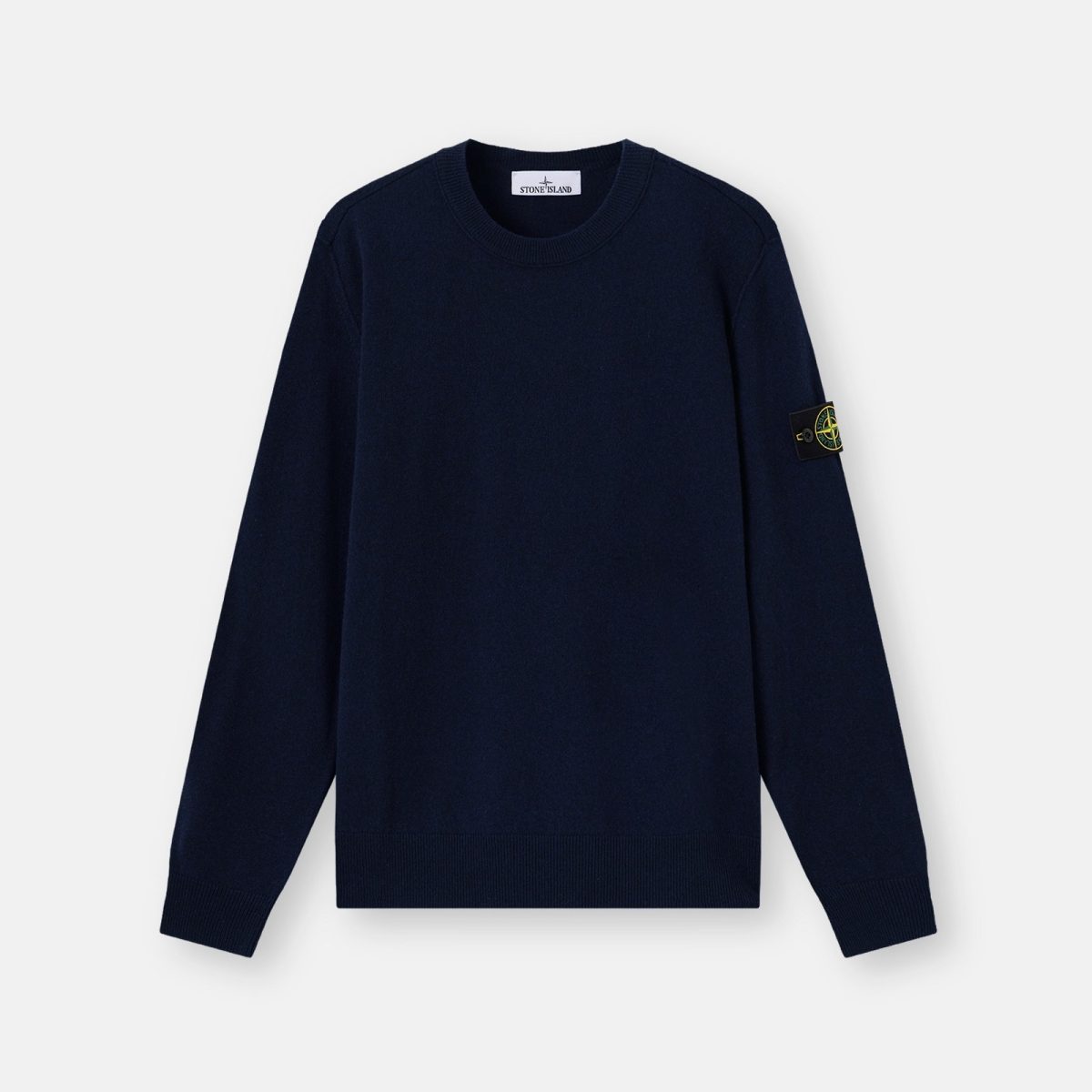 Stone Island Loose-fit crewneck jumper with ribbed trims