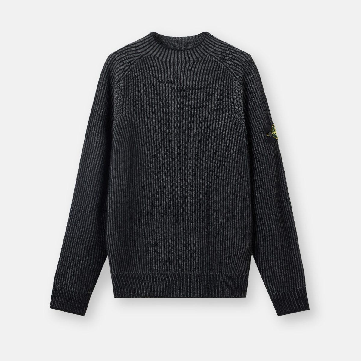 Stone Island Loose-fit reversible crewneck jumper with raglan sleeves