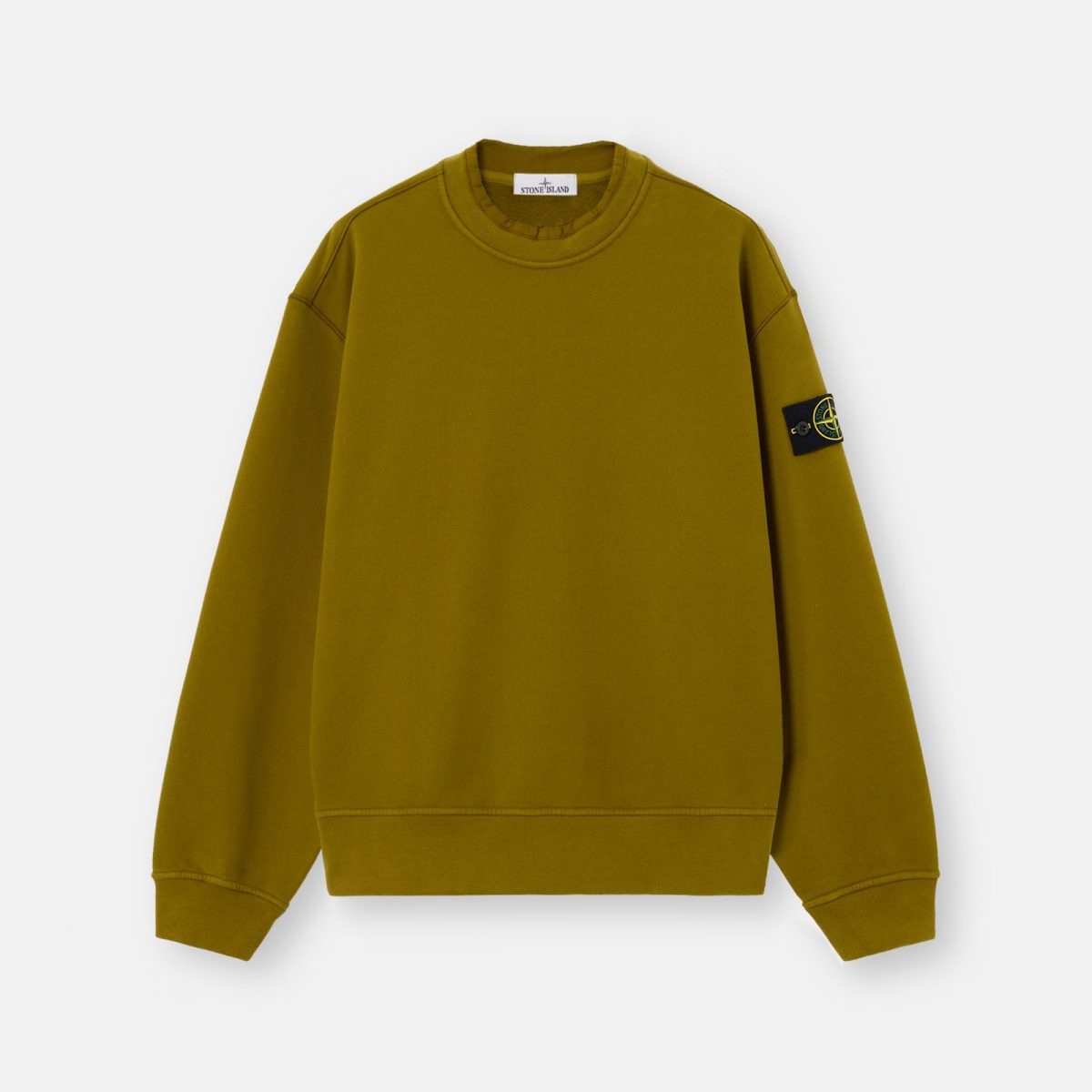 Stone Island Oversized-fit crewneck sweatshirt with ribbed trims