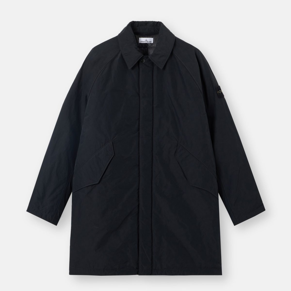 Stone Island Padded long coat with anti-drop