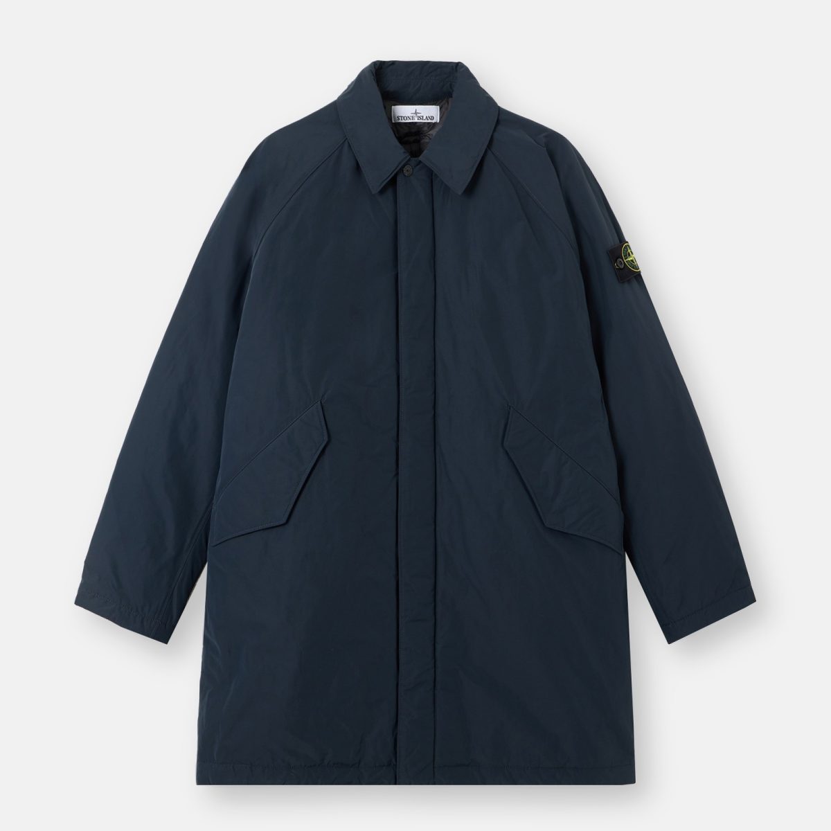 Stone Island Padded long coat with anti-drop