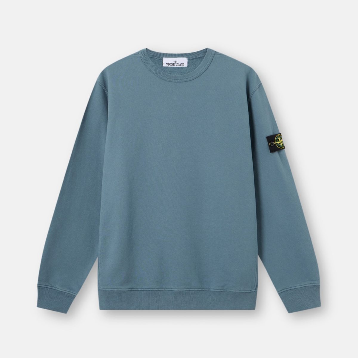 Stone Island Regular-fit crewneck sweatshirt with ribbed inserts