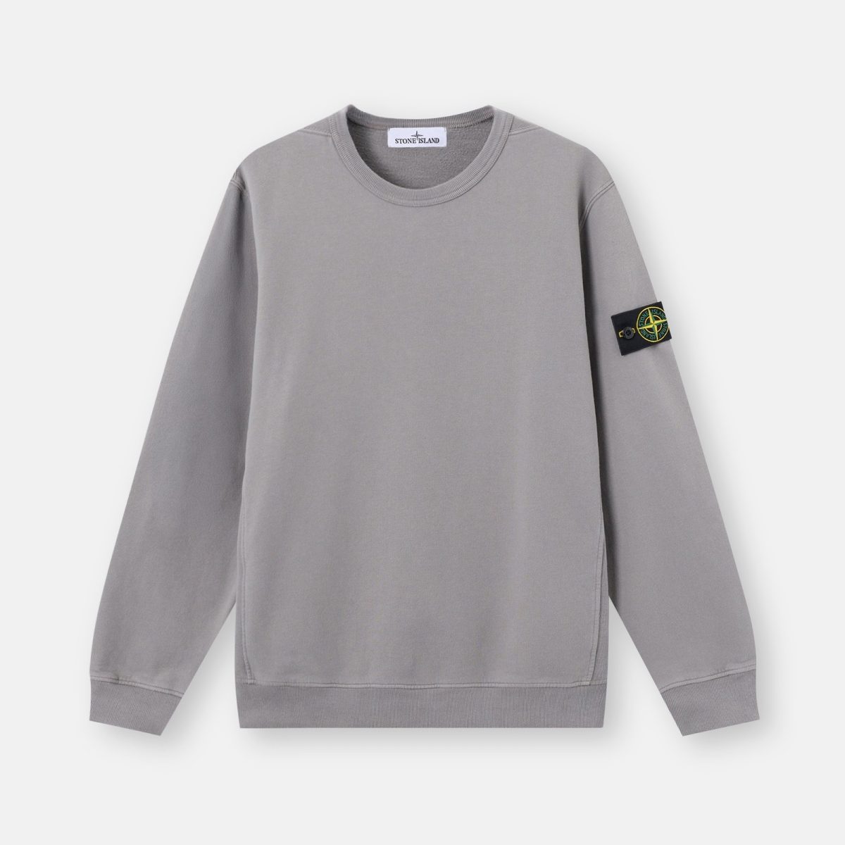 Stone Island Regular-fit crewneck sweatshirt with ribbed inserts