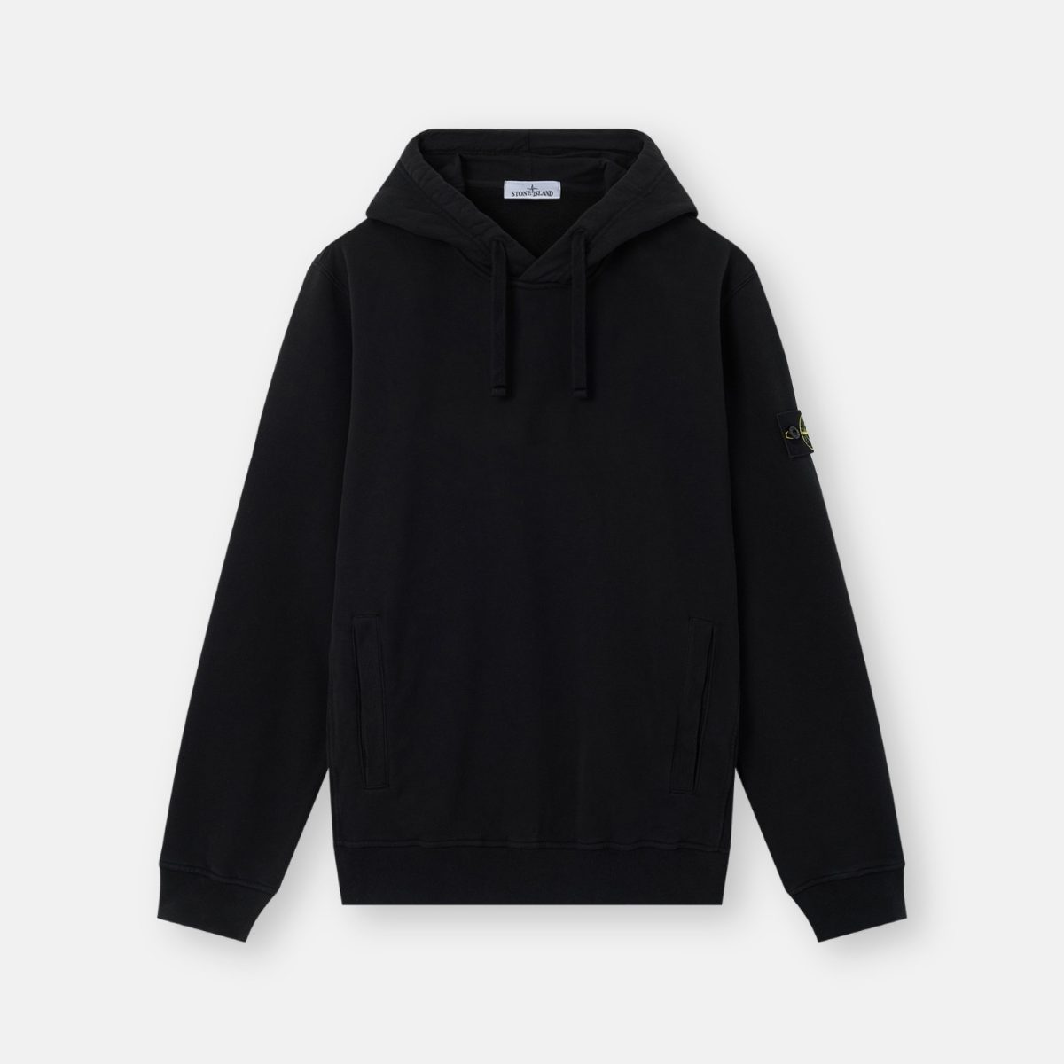 Stone Island Regular-fit hooded sweatshirt with thumbhole cuffs