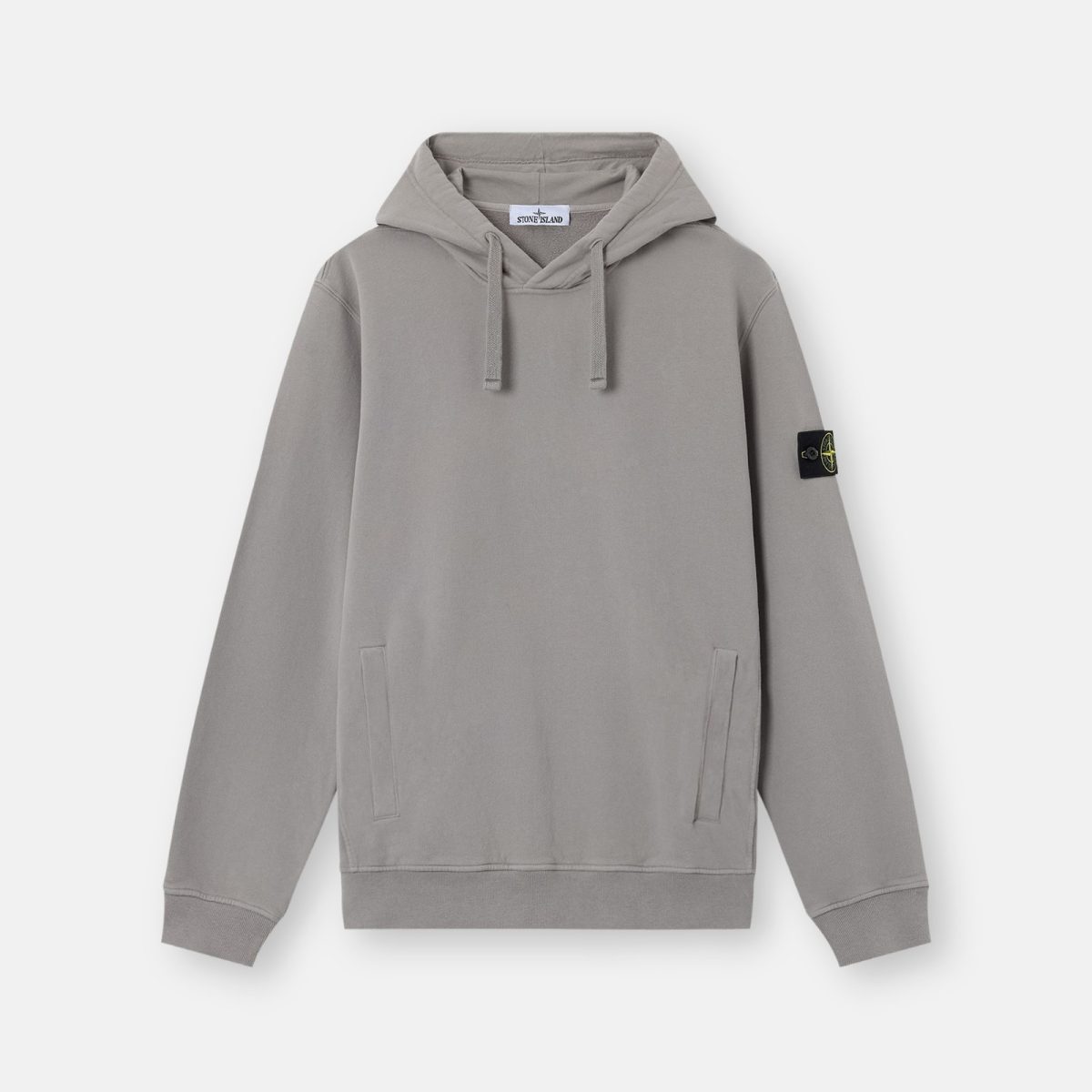 Stone Island Regular-fit hooded sweatshirt with thumbhole cuffs