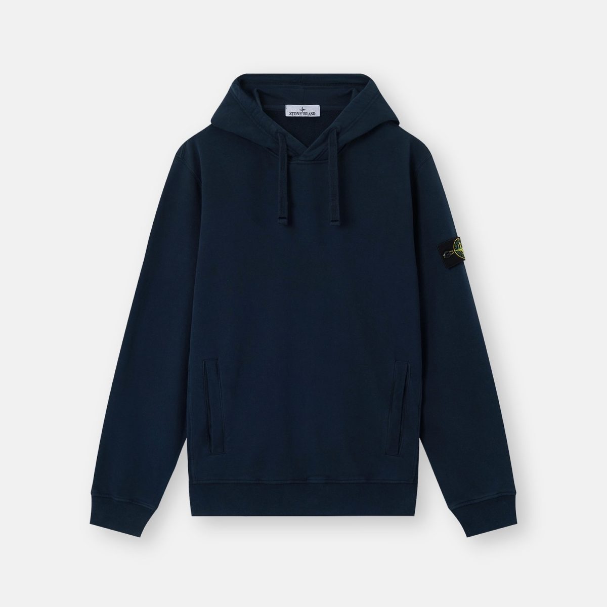 Stone Island Regular-fit hooded sweatshirt with thumbhole cuffs