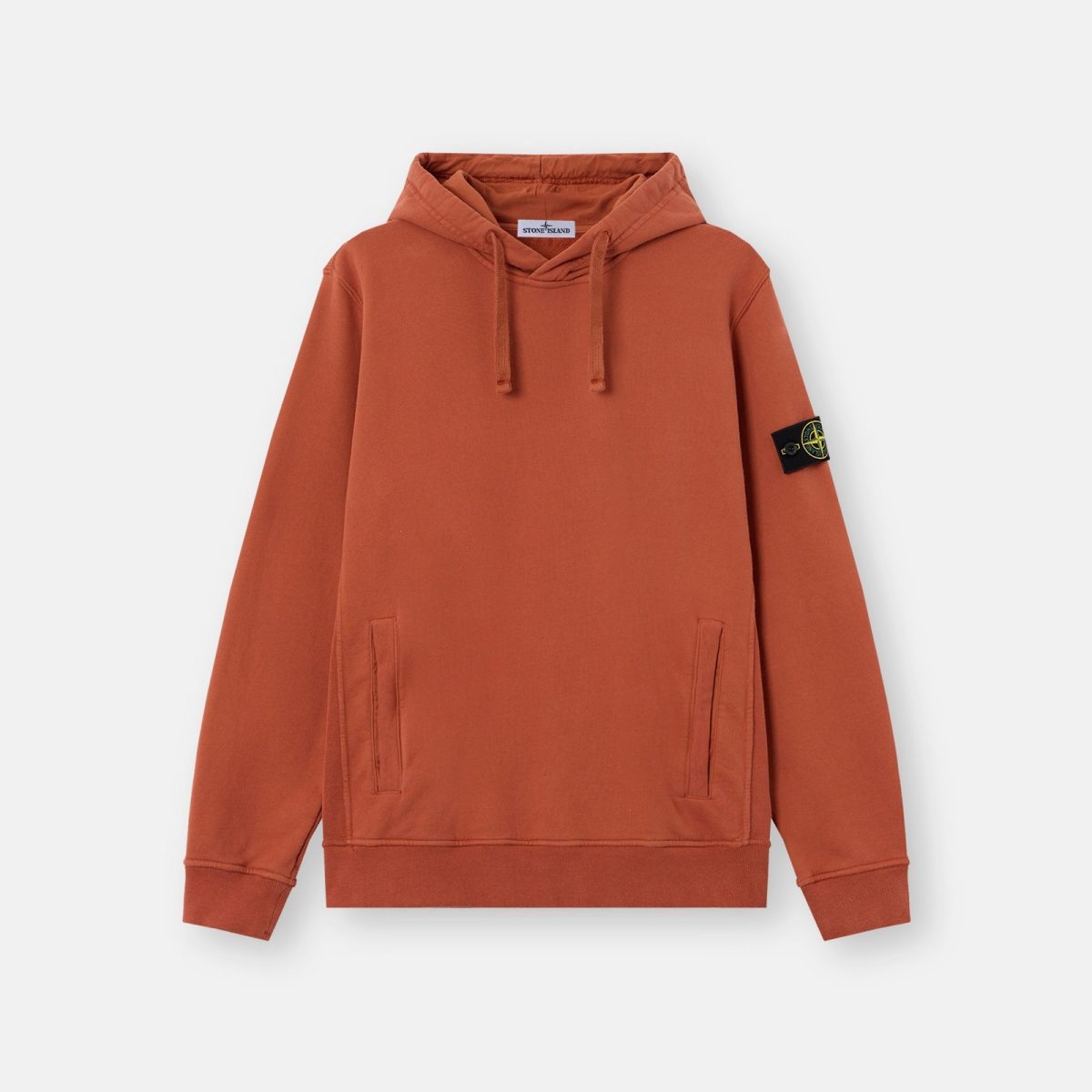 Stone Island Regular-fit hooded sweatshirt with thumbhole cuffs