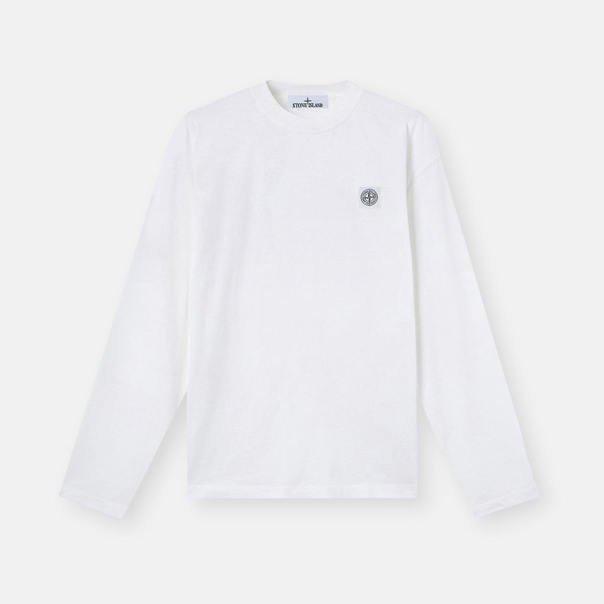 Stone Island Regular-fit long-sleeve T-shirt with tonal Compass logo patch