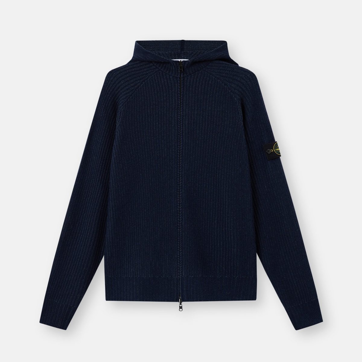 Stone Island Regular-fit reversible hooded zip-up jumper with raglan sleeves