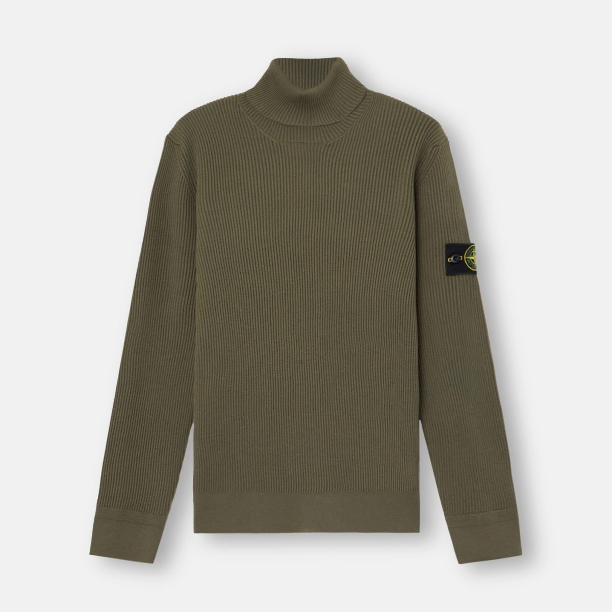 Stone Island Regular-fit turtleneck jumper with fine-ribbed trims