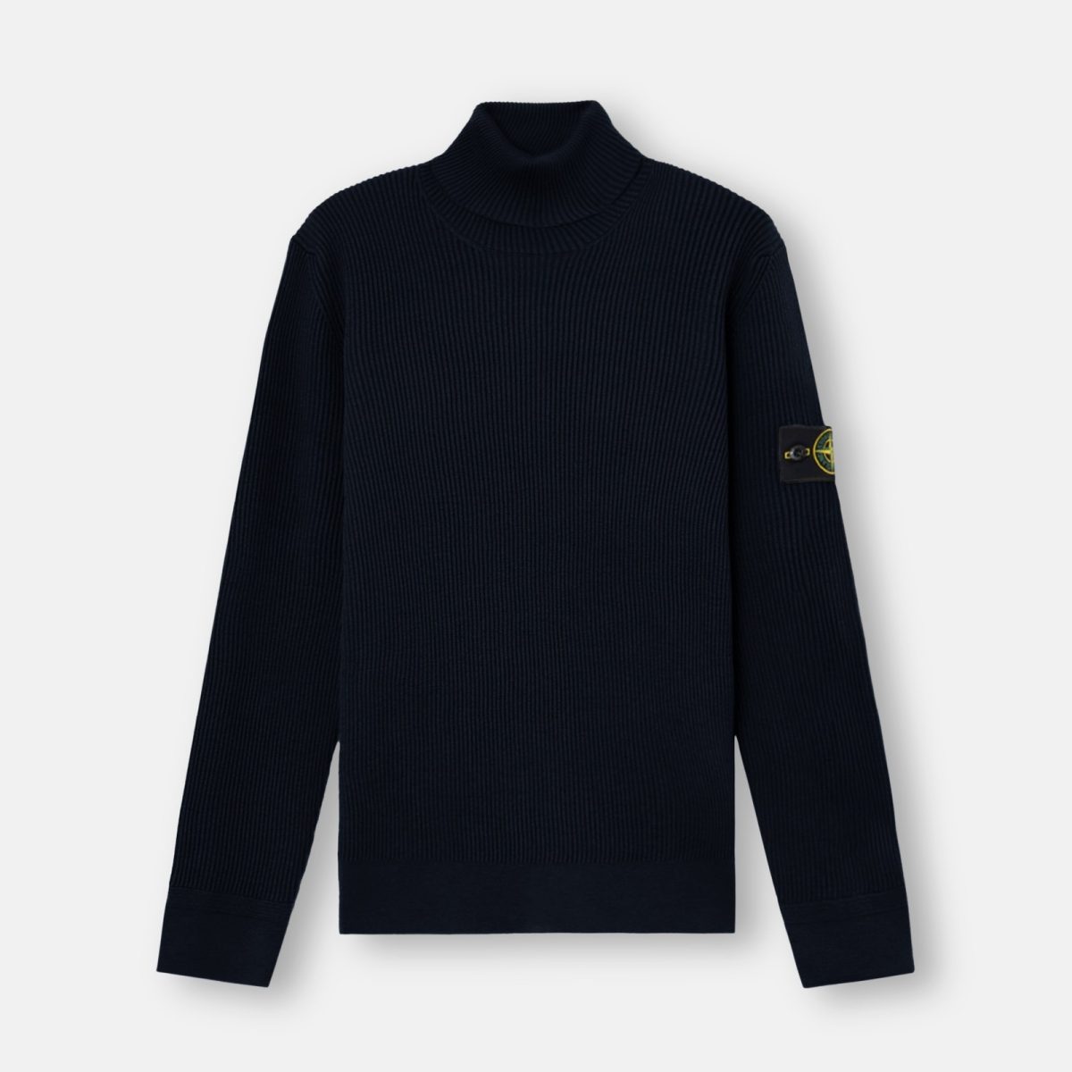 Stone Island Regular-fit turtleneck jumper with fine-ribbed trims