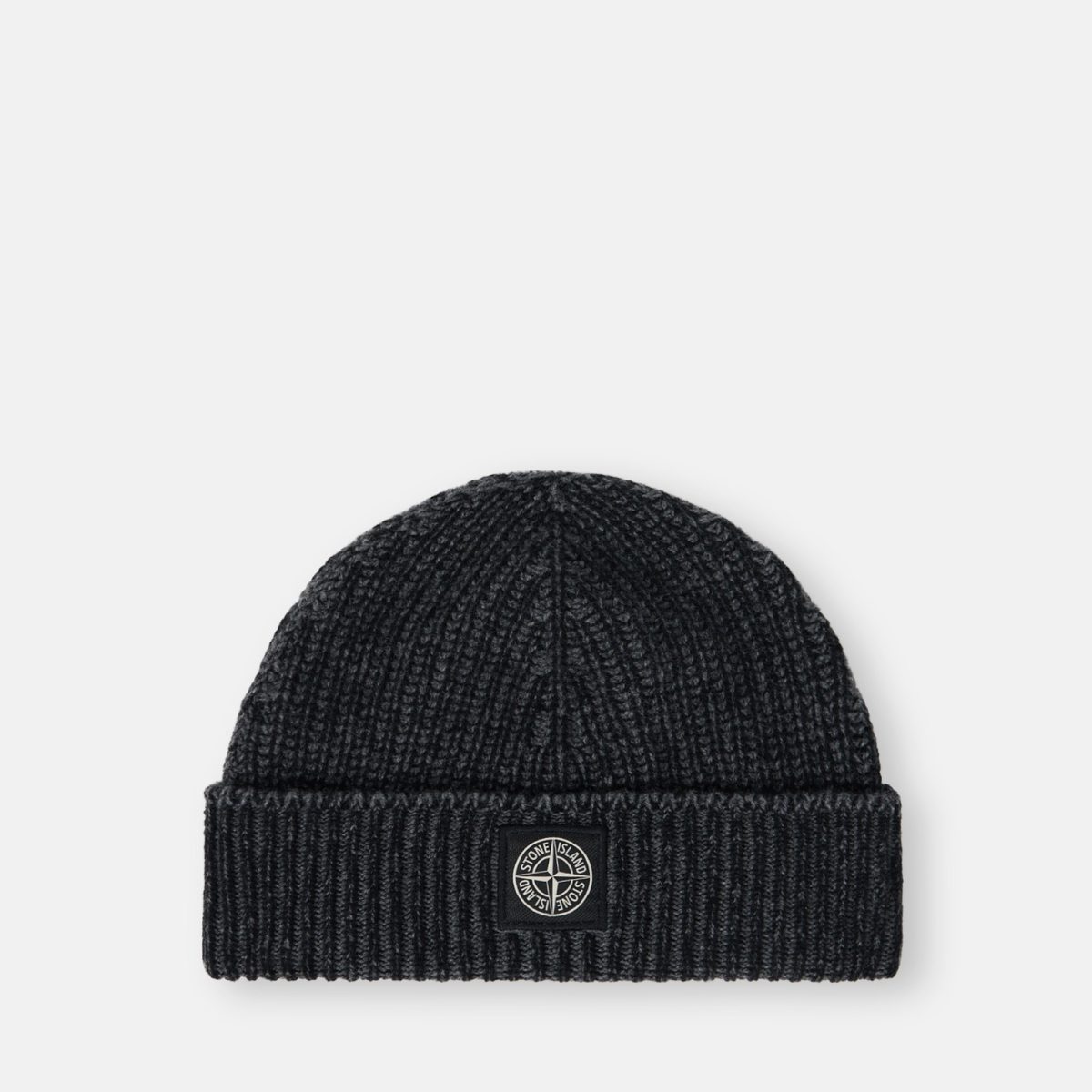 Stone Island Reversible knit beanie with Compass logo patch