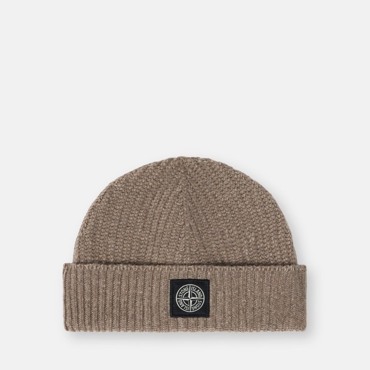 Stone Island Reversible knit beanie with Compass logo patch