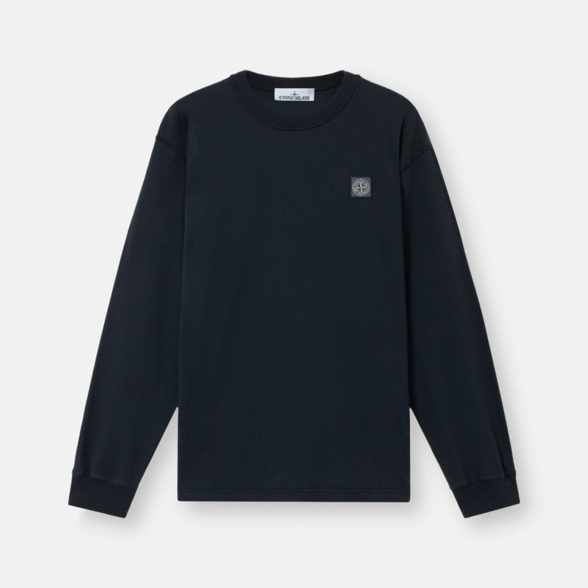 Stone Island Slim-fit long-sleeve T-shirt with 'Fissato' effect