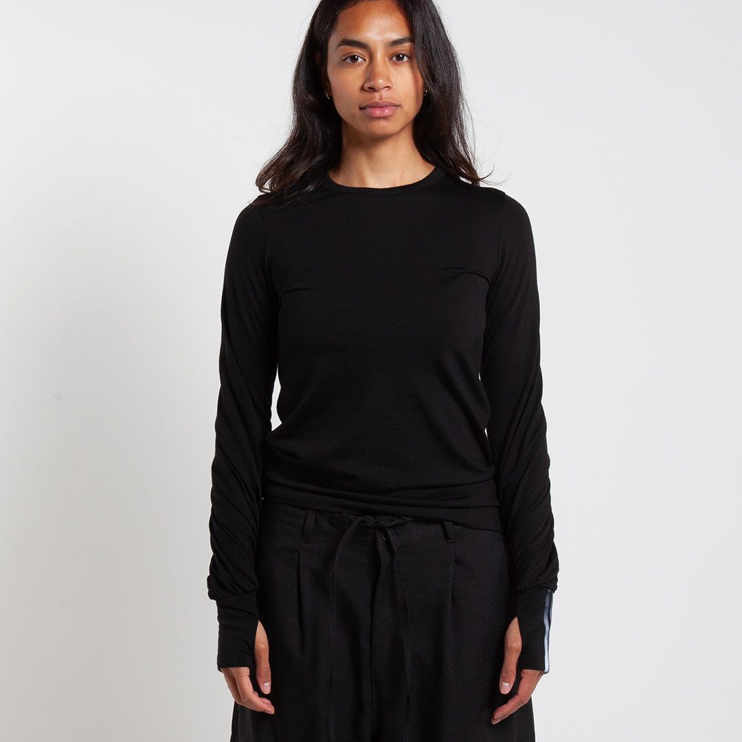 Y-3 Cnch Drape LS Tee