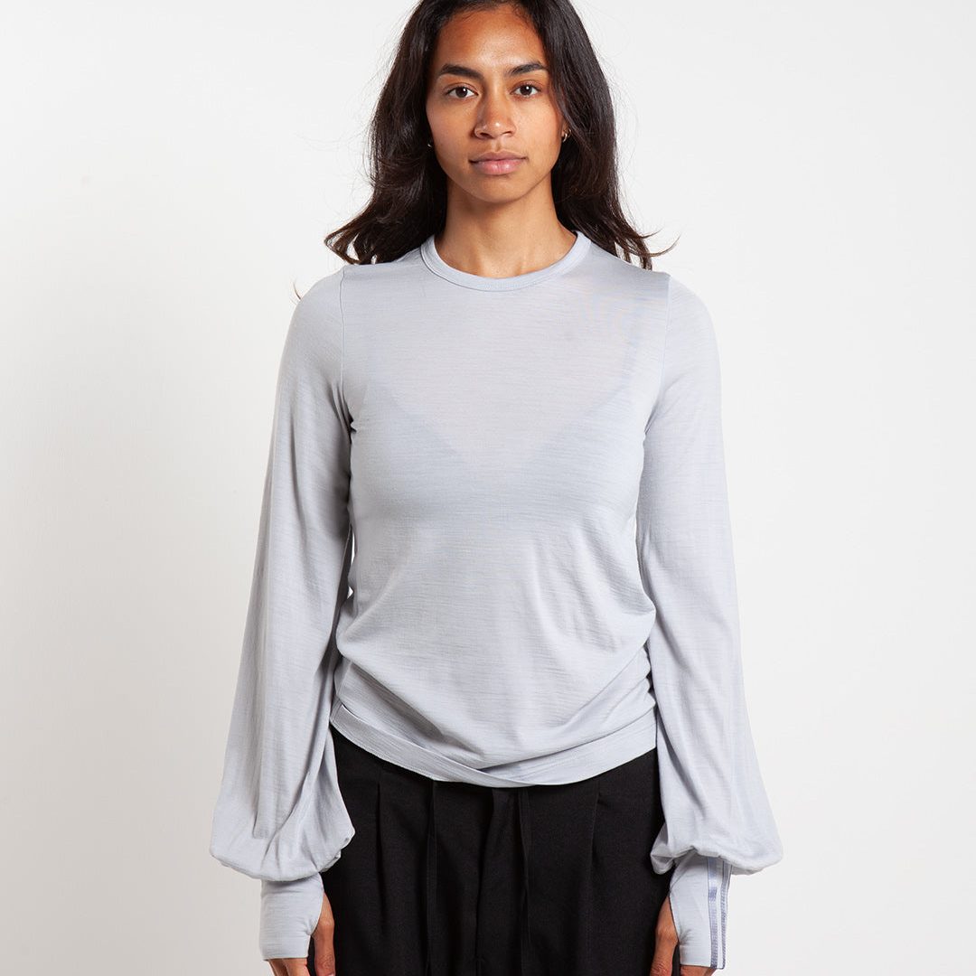 Y-3 Cnch Drape LS Tee